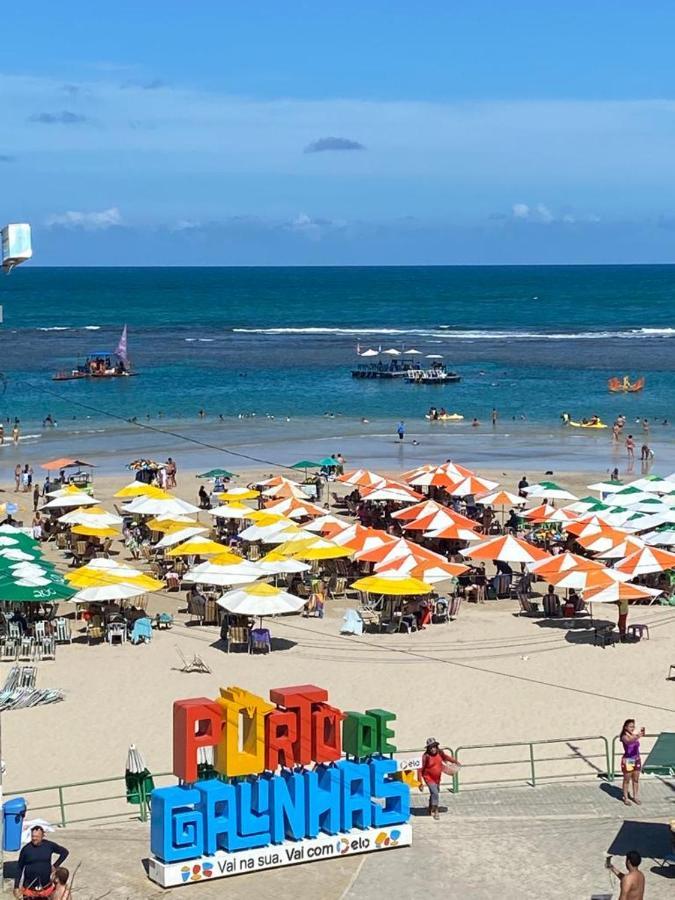 Flat Beira Mar Com Varanda Em Pôrto das Galinhas Kültér fotó