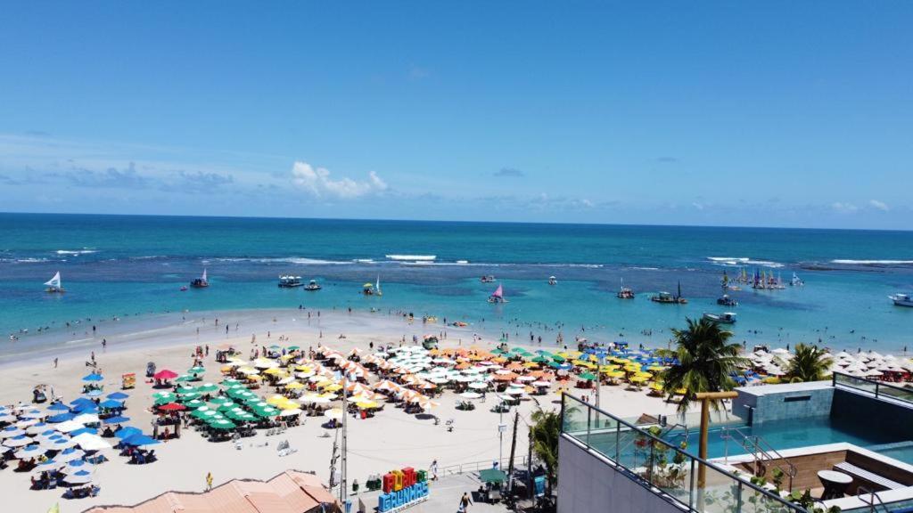 Flat Beira Mar Com Varanda Em Pôrto das Galinhas Kültér fotó