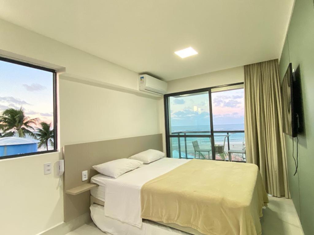 Flat Beira Mar Com Varanda Em Pôrto das Galinhas Kültér fotó